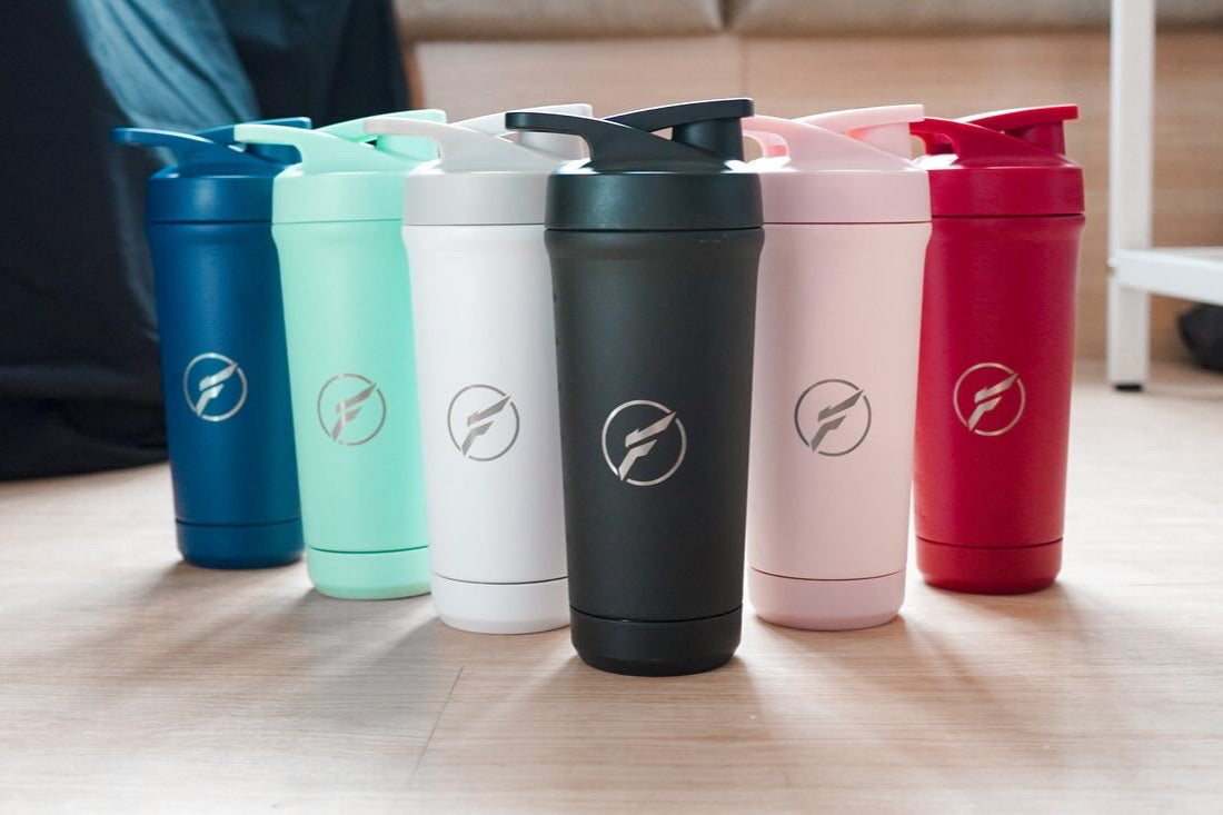 FLEXER8™︎ Detachable Single-Layer Stainless Steel Protein Shaker