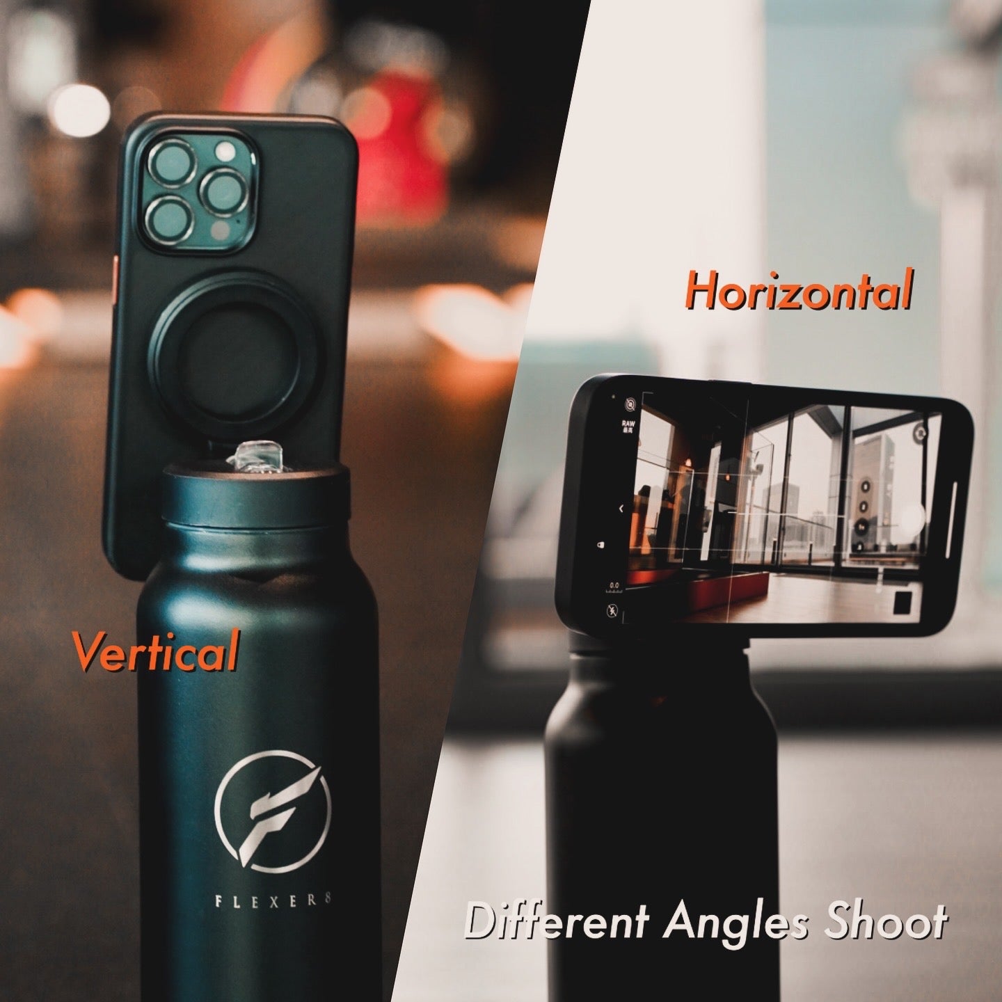 FLEXER8™︎ Magnetic Vacuum Water Bottle 24oz(With Magnetic Sticker)