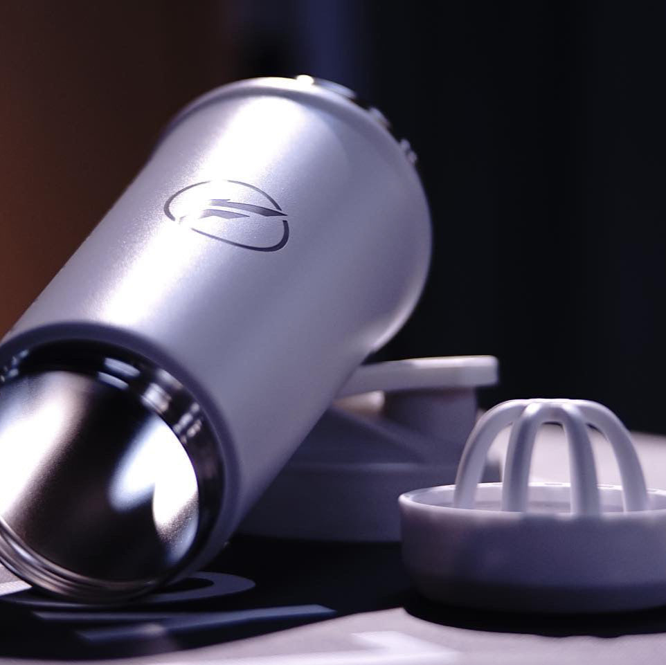 FLEXER8™︎ Detachable Single-Layer Stainless Steel Protein Shaker