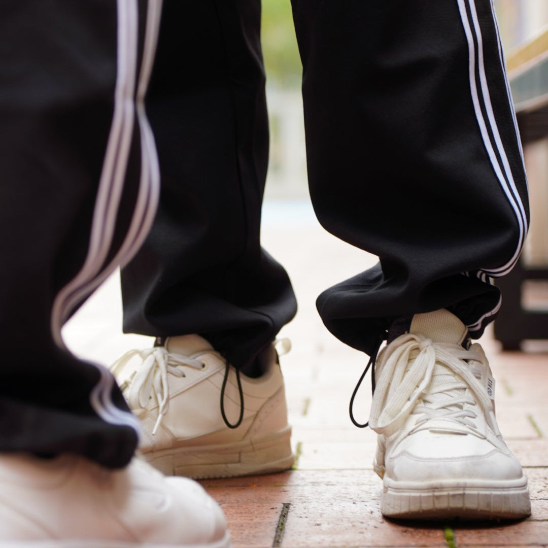 FLEXER8™︎ Striped sport pants(Convertible hem style)