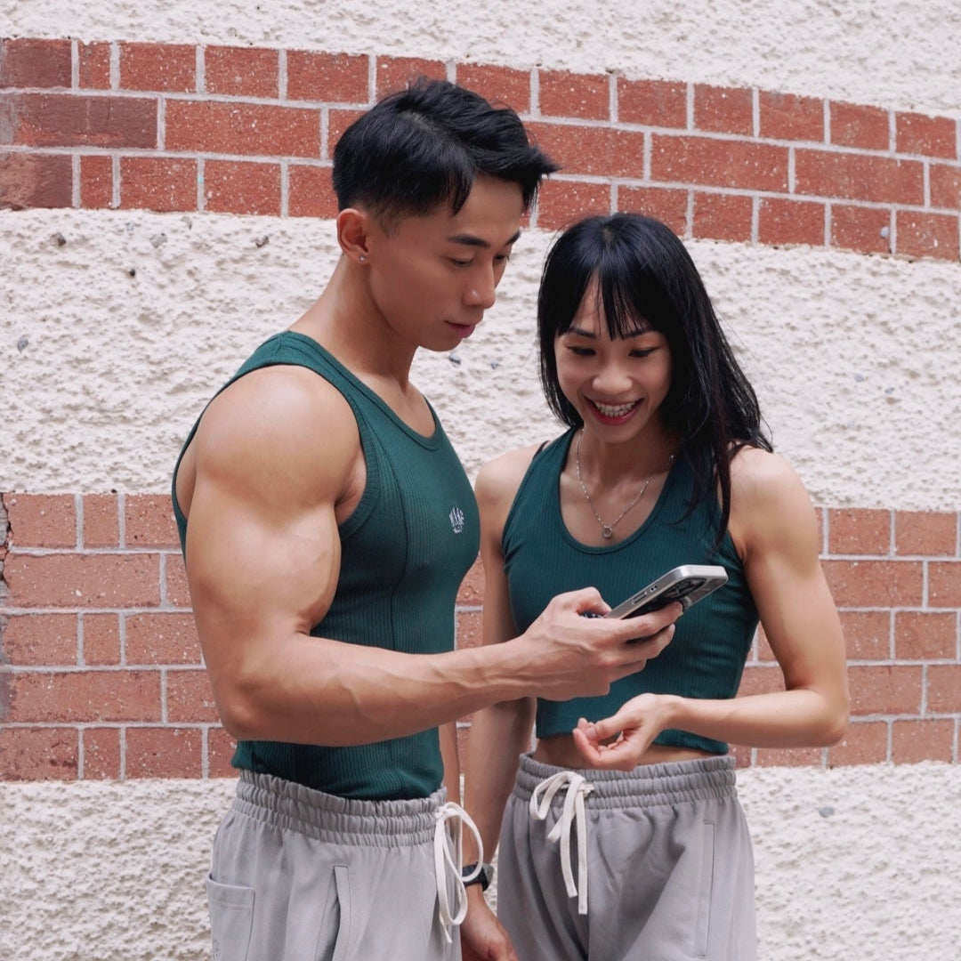 FLEXER8™︎ x WNBF Macau OOTD Male Tank Top (Dark Green)
