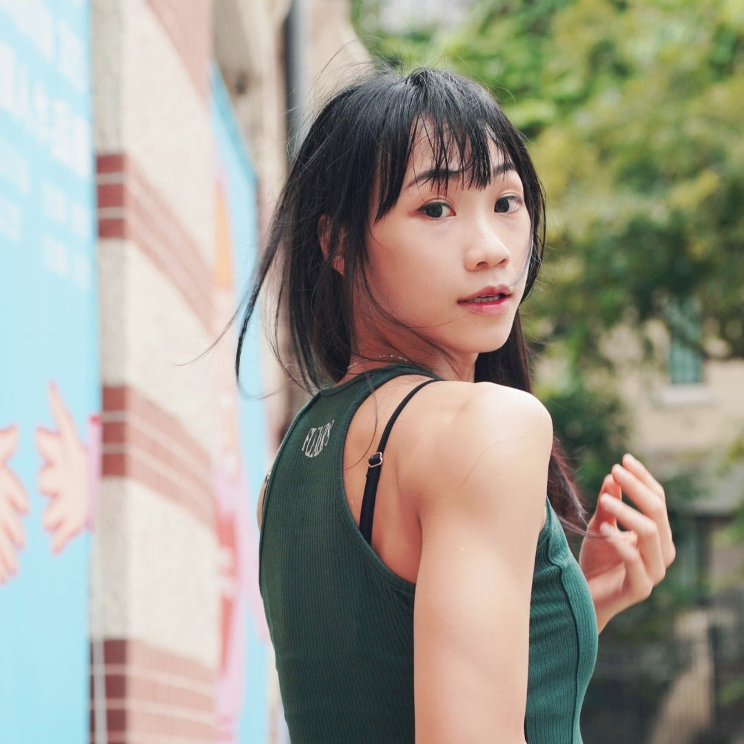 FLEXER8™︎ x WNBF Macau OOTD Female Tank Top (Dark Green)