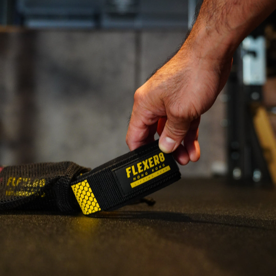 FLEXER8™︎ Double Sided Anti-Slip Weight Lifting Straps(With Portable Bag)