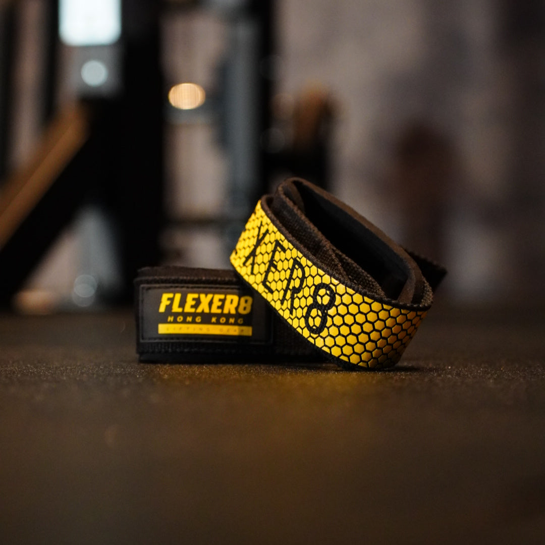 FLEXER8™︎ Double Sided Anti-Slip Weight Lifting Straps(With Portable Bag)