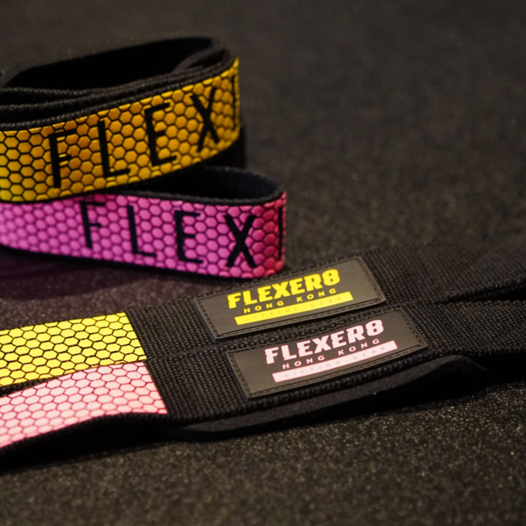 FLEXER8™︎ Double Sided Anti-Slip Weight Lifting Straps(With Portable Bag)