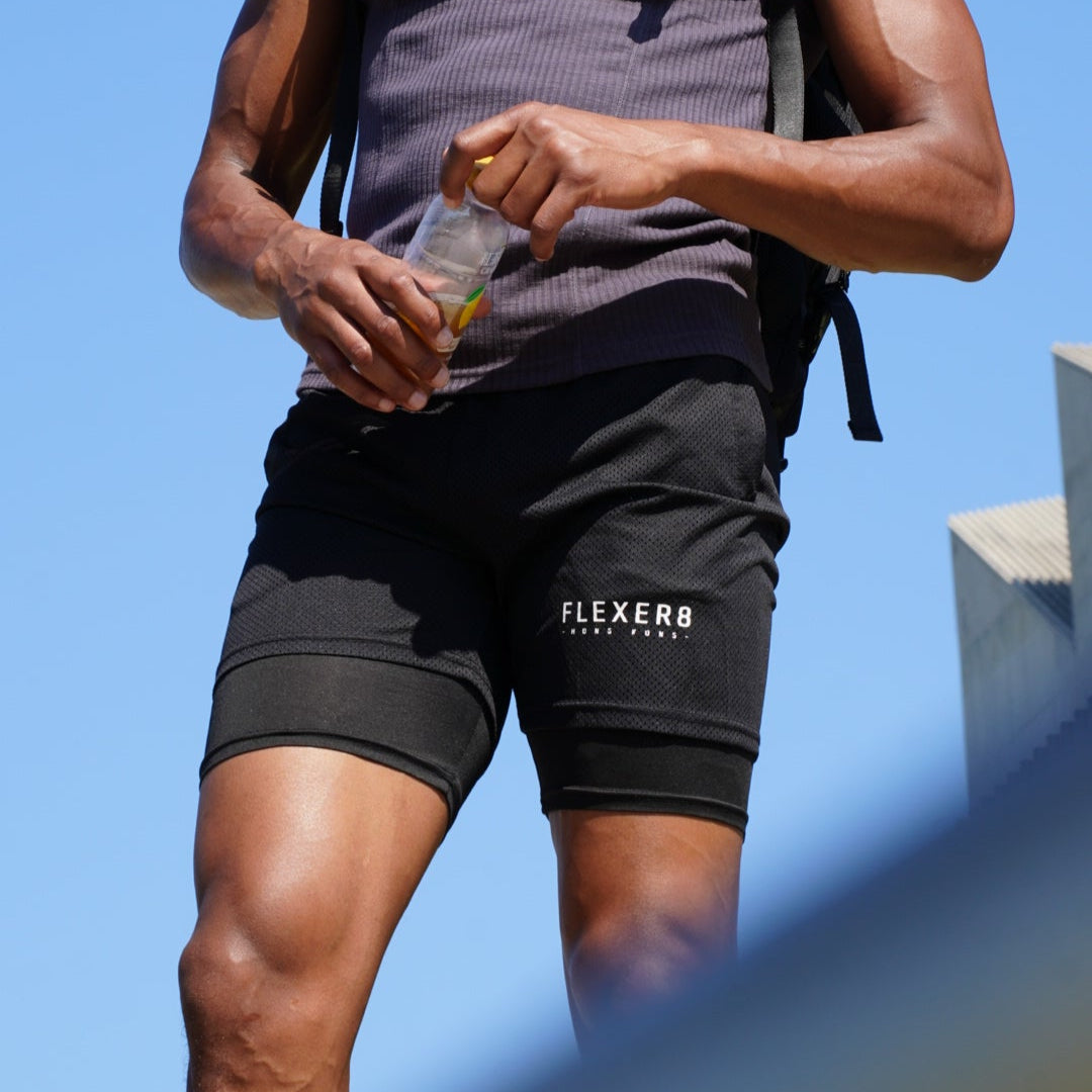 FLEXER8™︎ 2 in 1 Double Layers Sporty Shorts