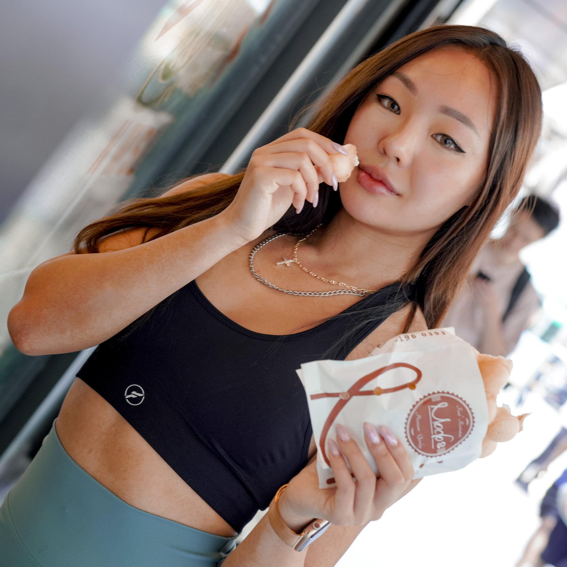 FLEXER8™︎ Halter-Neck Knitted Sport Bra