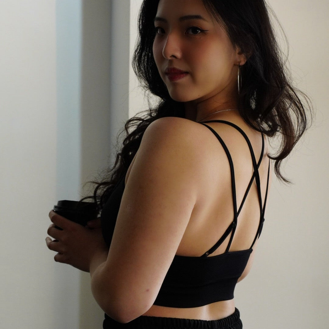 FLEXER8™︎ Suspender Style Knitted Sport Bra