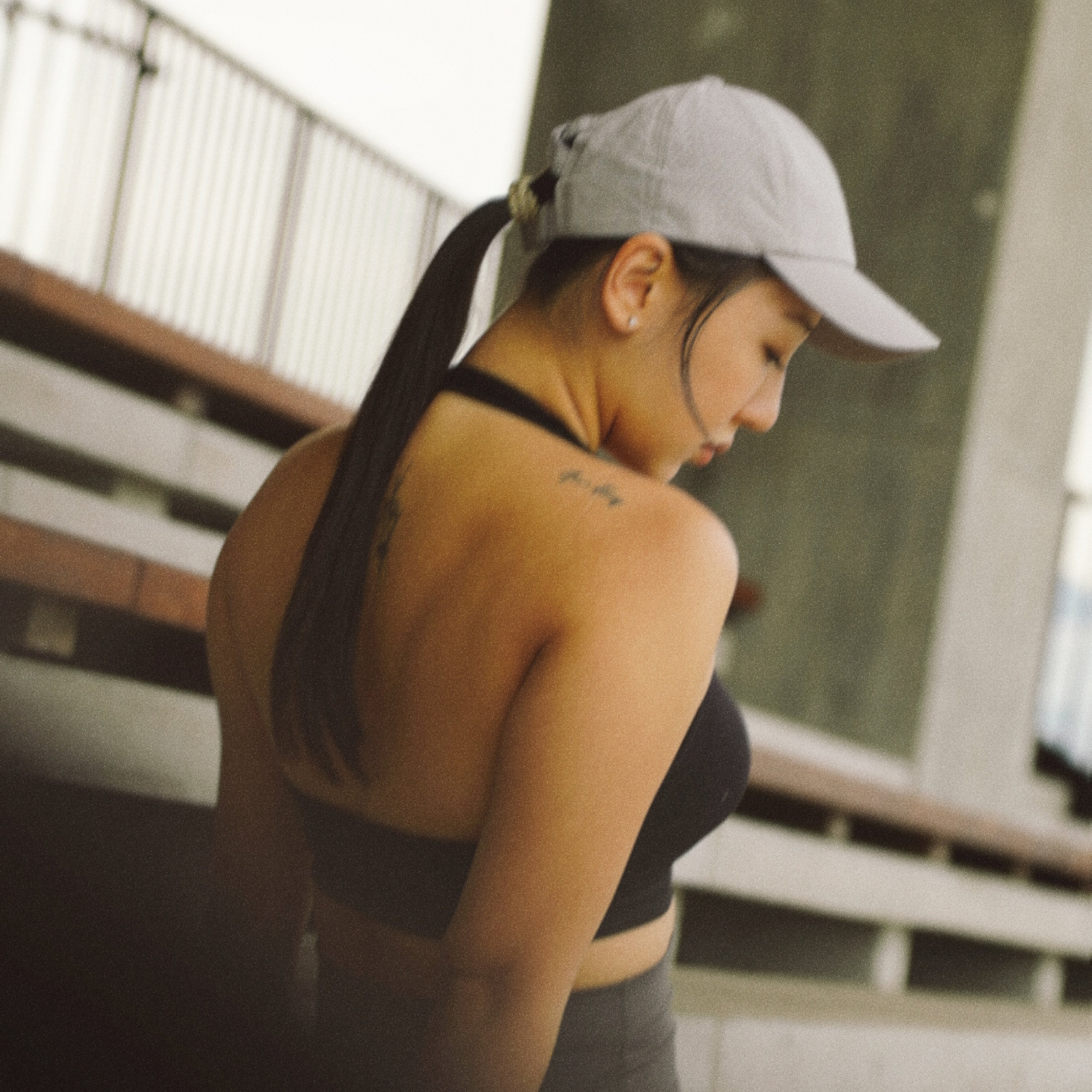 FLEXER8™︎ Halter-Neck Knitted Sport Bra