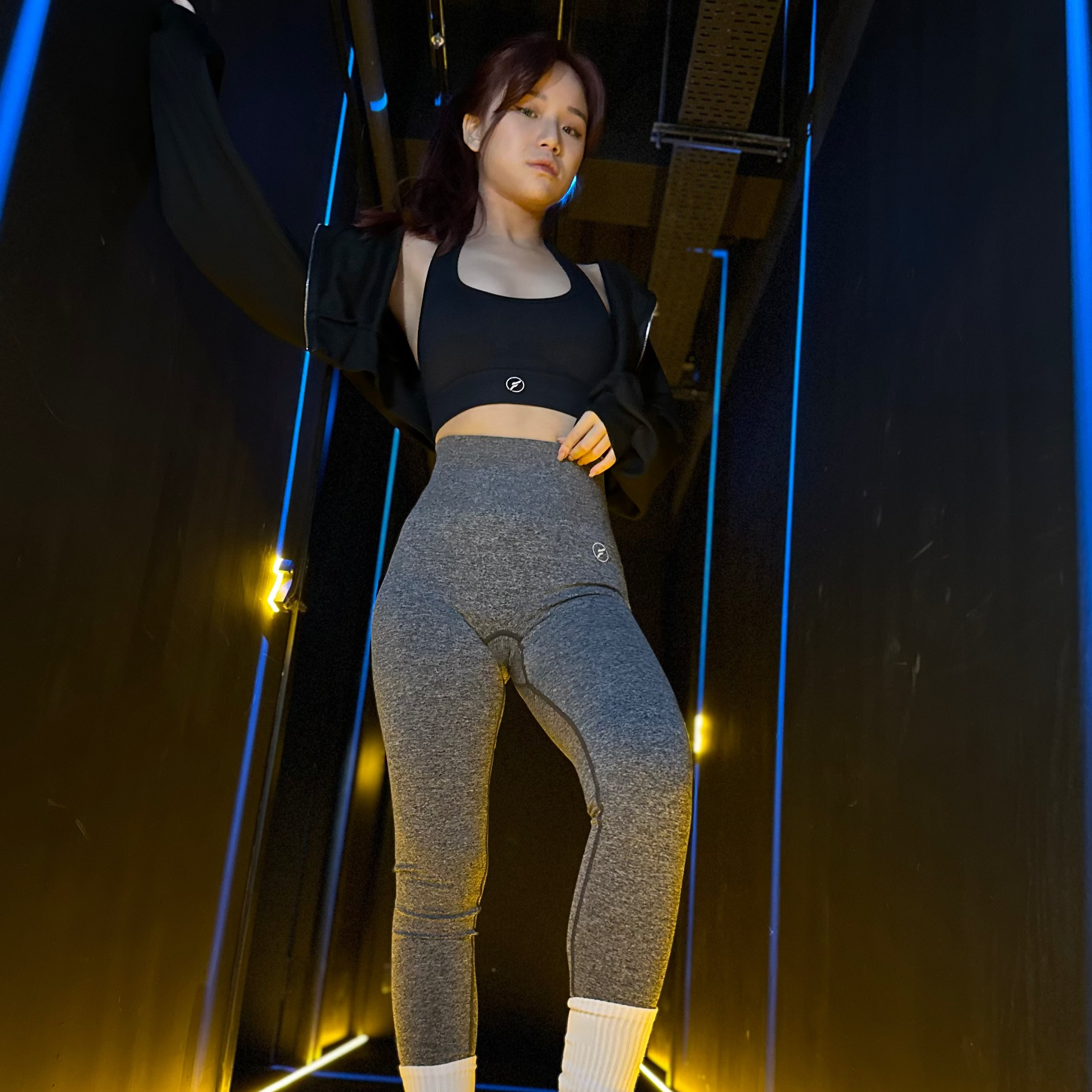FLEXER8™︎ Seamless Scrunch Butt High Waist Knitted Leggings
