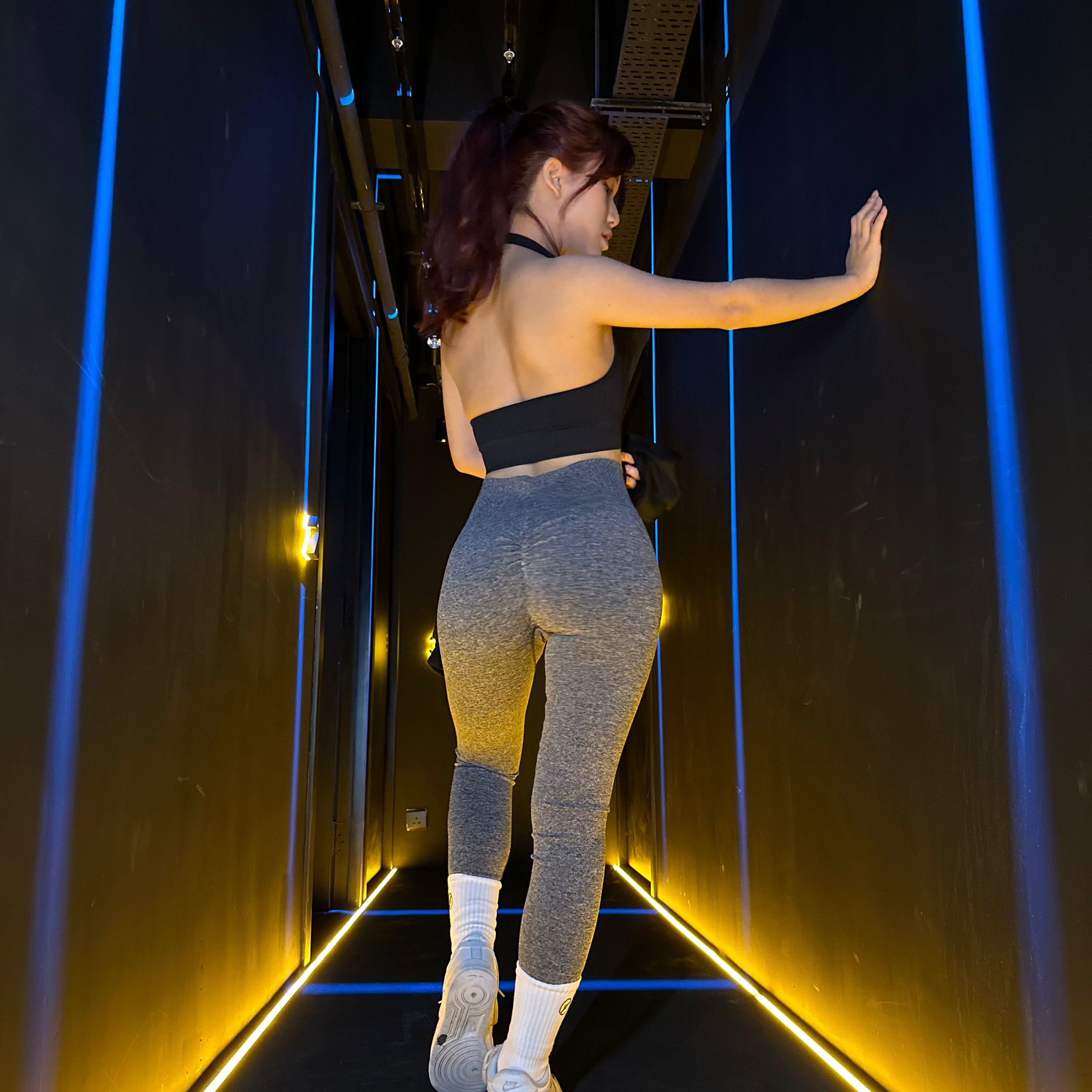 FLEXER8™︎ Seamless Scrunch Butt High Waist Knitted Leggings