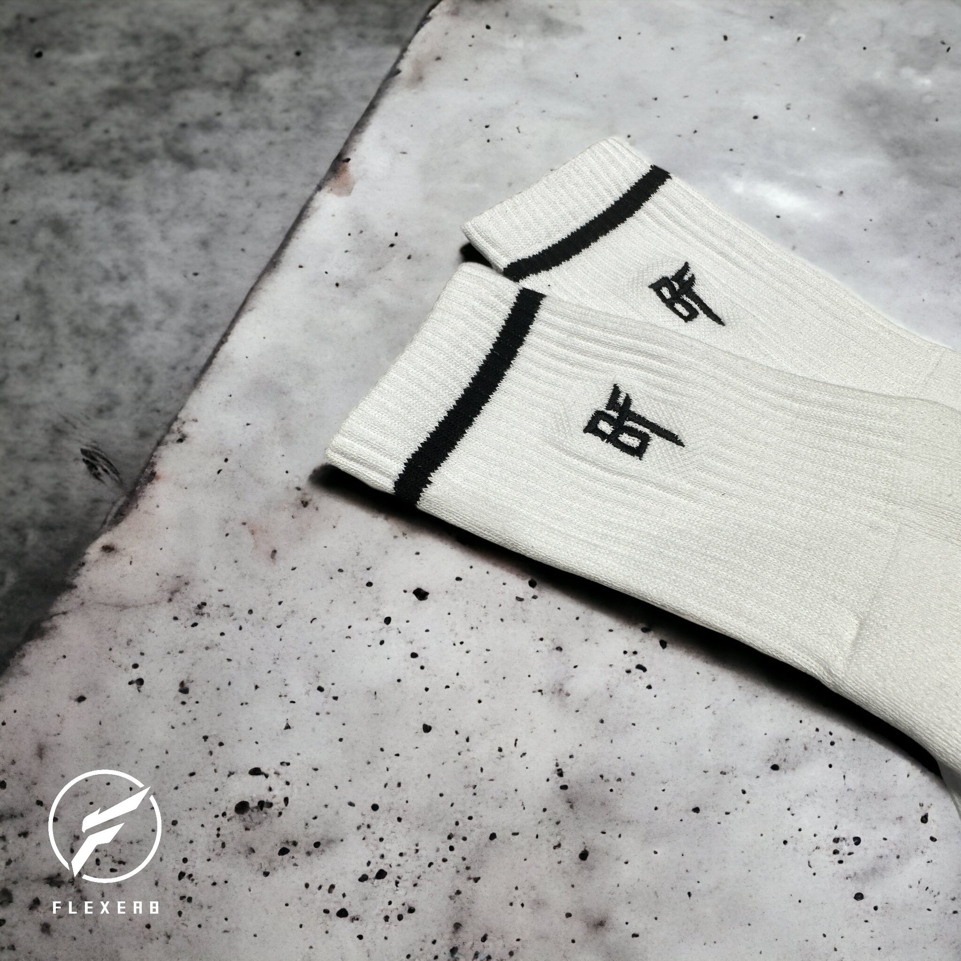 BTF™︎ Embroidered Logo Knitted Towel Socks