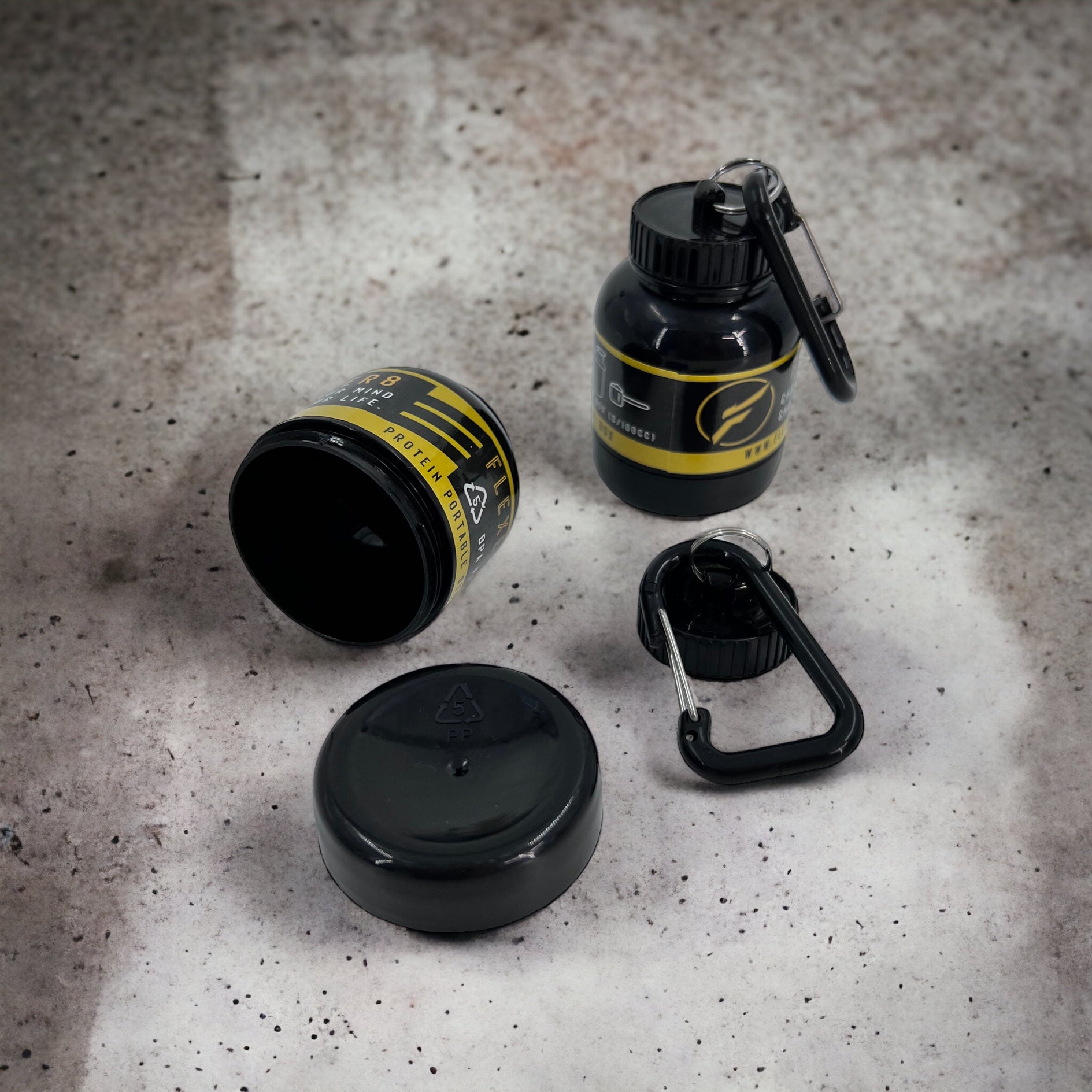 FLEXER8™︎ Protein Portable Storage Mini Key-Chain